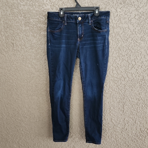 American Eagle Jegging AEO Super Stretch Denim SHORT - Picture 2 of 8